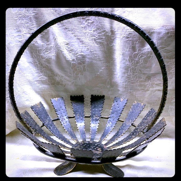 MCM Spanish Brutalist Handled Bowl/Basket